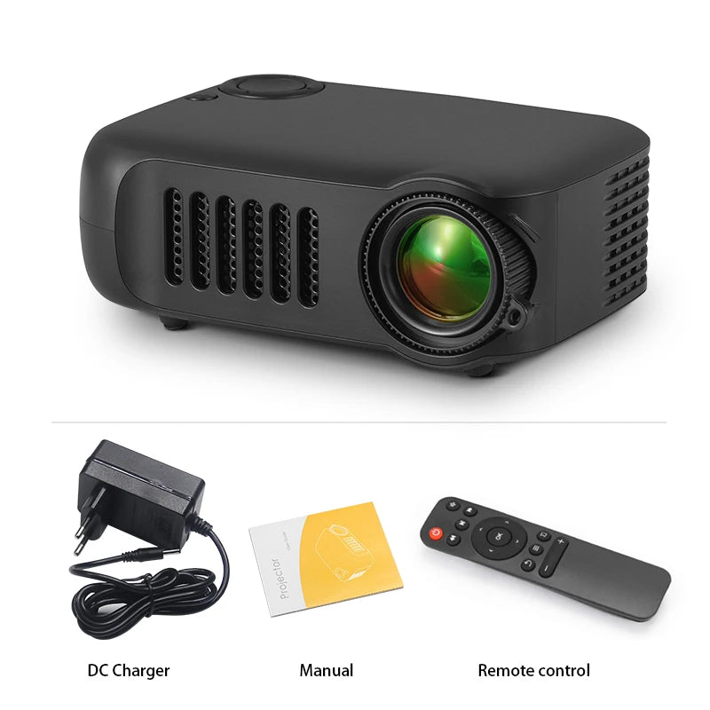 Mini Portable Projector – HD Home Cinema for Movies & Gaming