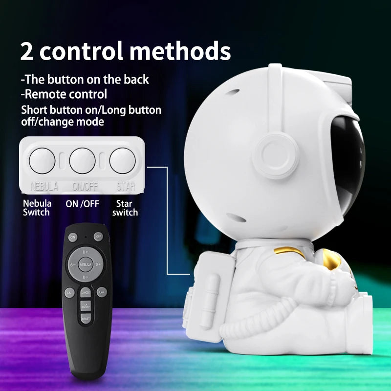 Astronaut Galaxy Projector – Night Sky Lamp with Remote Control