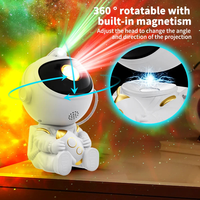 Astronaut Galaxy Projector – Night Sky Lamp with Remote Control