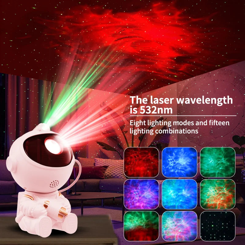 Astronaut Galaxy Projector – Night Sky Lamp with Remote Control