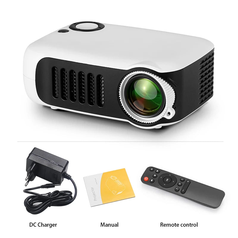 Mini Portable Projector – HD Home Cinema for Movies & Gaming