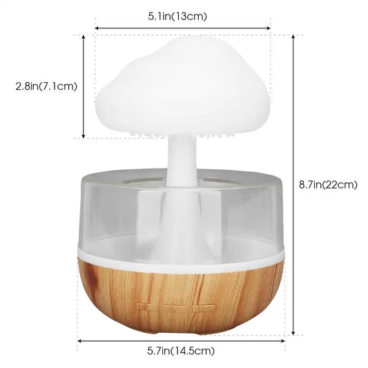 Rain Cloud Humidifier – Relaxing Raindrop Night Light