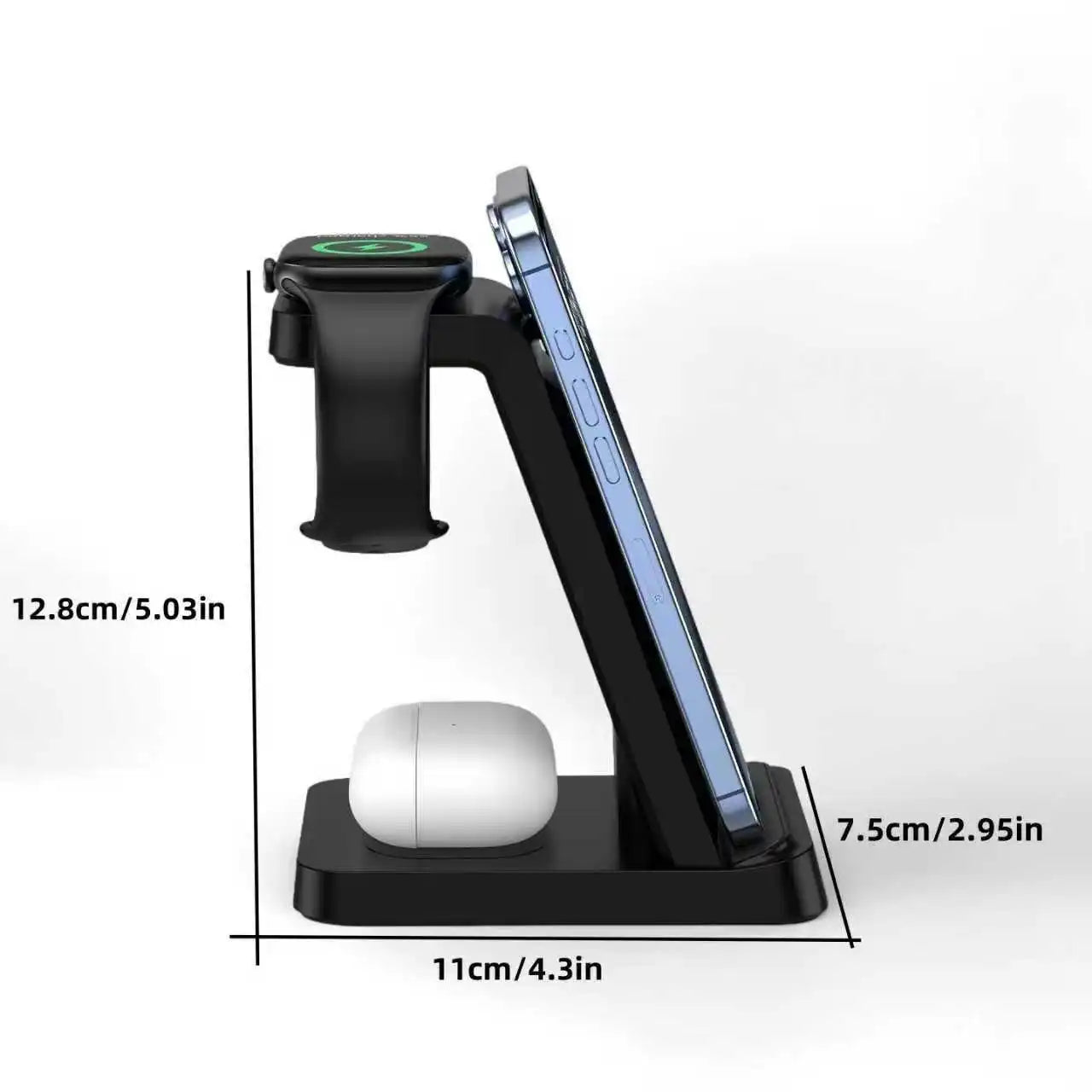 3-in-1 Fast Wireless Charging Station for iPhone, Apple Watch & AirPods